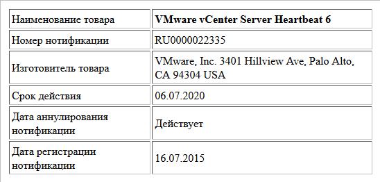 VMware vCenter Server Heartbeat 6