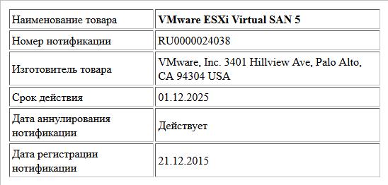 VMware ESXi Virtual SAN 5