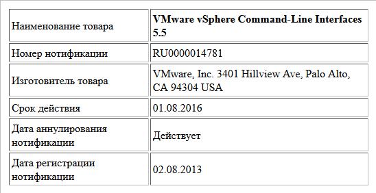 VMware vSphere Command-Line Interfaces 5.5