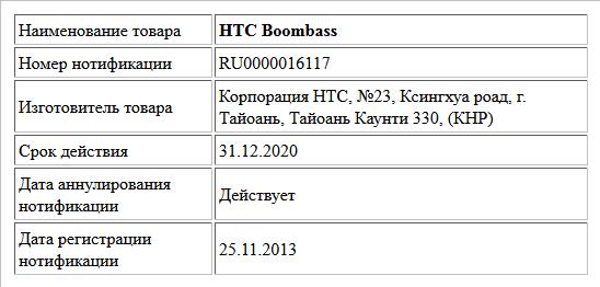 HTC Boombass